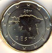 Eurocoins Estonia 20 Cents 2011 UNC - Estonia