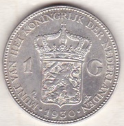 Pays-Bas 1 Gulden 1930,  Wilhelmina, En Argent KM# 161 - 1 Gulden