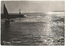 X39 Viareggio (Lucca) - Panorama Alla Luce Lunare - Barche Boats Bateaux / Viaggiata 1952 - Viareggio