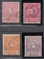 Serbia Kingdom 1880 Very Rare Pencil Cancelation Stamps - Serbie