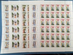 Russia 2002 Sheet Russian Regions Landscape Geography Places Architecture Art Monuments Nature Stamps MNH Michel 951-955 - Full Sheets