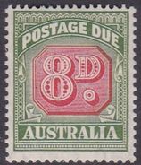 Australia Postage Due Stamps SG D127 1957 8 Pennies Mint No Gum - Port Dû (Taxe)