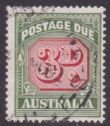 Australia Postage Due Stamps SG D134 1969 Three Pennies No Watermark Used - Port Dû (Taxe)
