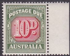 Australia Postage Due Stamps SG D139 1960 Ten Pennies No Watermark Mint Never Hinged - Impuestos