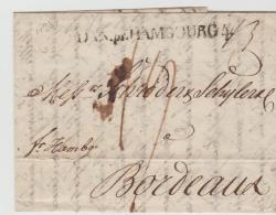 DK-V011 /  DÄNEMARK - Copenhagen 1810 Mit Extrem SELTENEM Transitstempel  DAN.pr. Hamburg 4 - ...-1851 Vorphilatelie