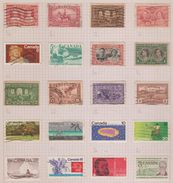 CANADA  USED COLLECTION Mounted Hinged On Thick Pages - See 16 Scans  Réf  H 618 GF - Collezioni