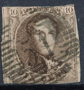 Stamp Belgium 1849-50 King Leopold I 10c Imperf Used Lot 12 - 1849-1850 Medaillen (3/5)