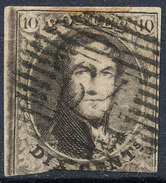 Stamp Belgium 1849-50 King Leopold I 10c Imperf Used Lot 17 - 1849-1850 Medaillen (3/5)