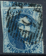 Stamp Belgium 1849-54 King Leopold I 20c Imperf Used Lot 41 - 1849-1850 Medaillen (3/5)