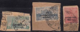 3v Postal Used On Piece India Ovpt Vietnam On Archeological Series Hinduism, Dance, Monument Military 1954 Indo- China - Franchigia Militare