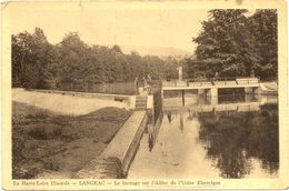 43/CPA - Langeac - Barrage Sur L'Allier Et Usine Electrique - Langeac