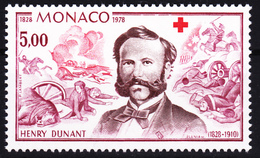 MONACO 1978 Red Cross Dunant From The Sheet 15 (Yv 1174 ; Mi 1358 ) MNH** Luxe - Unused Stamps