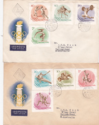 Hungary 1956 Melbourne Olympic Games, Addressed FDCs - Estate 1956: Melbourne