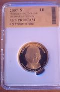 USA 1 $ DOLLAR 2007 PROOF SGS PR70CAM "THOMAS JEFFERSON" - Commemorative