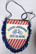 Ancien Fanion Cyclisme Guidon Langrunais Côte De Nacre Langrune 14 Vélo - Radsport