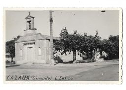 CAZAUX (33) Carte Photo église - Andere & Zonder Classificatie