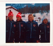 #144  NATIONAL TEAM SKIING - Masters Of Sports USSR, Olympics Innsbruck '76 - Card With Description 1977 - Sport