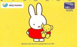 Télécarte Japon NIJNTJE * MIFFY * DICK BRUNA (148) RABBIT * LAPIN * KANINCHEN * KONIJN*  PHONECARD JAPAN * TELEFONKARTE - BD