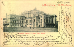 1902, Picture Card Showing ""Le Grand Opéra Impérial"" From ST: PETERSBURG To Italy. - Cartas & Documentos