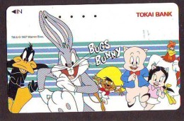 Télécarte Japon * CARTOON * BUGS BUNNY (173) MEIJI * RABBIT * LAPIN * KANINCHEN * KONIJN PHONECARD JAPAN * TELEFONKARTE - BD