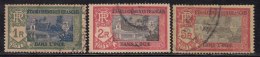 French India Used 1929, New Values Series, 3 Stamps, (Catalog App., 12.00 Pounds) - Usati