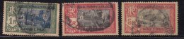 French India Used 1929, New Values Series, 3 Stamps, (Catalog App., 12.00 Pounds) - Usati