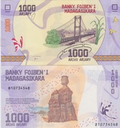 MADAGASCAR  Attractive  Newly Issued 1'000 Ariary    Pnew   2017 UNC. - Madagascar