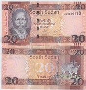 South Sudan  New Issue  20 Sudanese Pounds 2016 - Soudan Du Sud