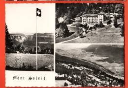 MIE-02 Mont Soleil,  Saint-Imier. Multivues, Drapeau Suisse.Spèort-hotel. Non Circulé  Grand Format - Saint-Imier 