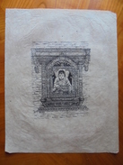 Art Asiatique Dessin/estampe Sur Papier De Riz - Asiatische Kunst