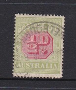 Australia Postage Due Stamps SG D 91 1919 Half Penny Used - Strafport