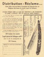 Réclame Pub Rasoir Coupe Chou Propagande  Solingen Bartmann - 1900 – 1949