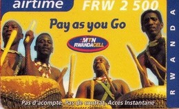 RWANDA. RW-MTN-REF-0003. Pay As You Go - Musicians. 2002-11-01. 2500RF. (001) - Ruanda