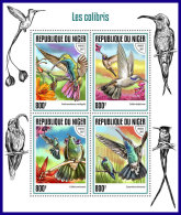 NIGER 2017 ** Hummingbirds Kolibris Colibris M/S - OFFICIAL ISSUE - DH1739 - Colibris