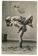 CPA  LAOS   1910        LUTTE LAOTIENNE      TROISIEME POSITION - Wrestling