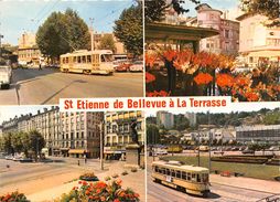 42-SAINT-ETIENNE , DE BELLEVUE A LA TERRASSE - MULTIVUES - Saint Etienne
