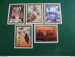 POLYNESIE YVERT POSTE AERIENNE N° 84/88 TIMBRES NEUFS ** LUXE - MNH - SERIE COMPLETE - COTE 235,00 EUROS - Unused Stamps