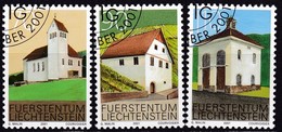 Liechtenstein, 2001, Mi.1268/70, Ortsbildschutz. USED FIRST DAY Oo - Used Stamps