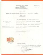 33 Hourtin - Généalogie - Extrait Acte De Naissance En 1950 - Timbre Fiscal - VPAN 2 - Naissance & Baptême