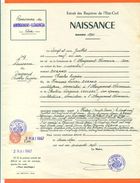01 Abergement Clémencia - Généalogie - Extrait Acte De Naissance En 1901 - Timbre Fiscal - VPAN 2 - Naissance & Baptême