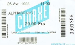 Ticket D'entrée à La Cinaxe, La Villette, Paris 26/04/1995 - Tickets - Entradas