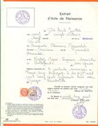 21 Bellefond - Généalogie - Extrait Acte De Naissance En 1923 - Timbre Fiscal - VPAN 2 - Naissance & Baptême