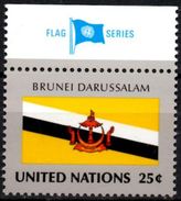 United Nations NY MNH 1989 Flag Flags Brunei - Drapeau Drapeaux Flagge Fahnen Banderas Bandera Bandiere Bandiera - Francobolli