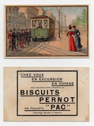 CHROMO Biscuits Pernot Moyens De Transport Système Troley - Pernot