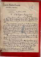 Courrier Espagne Agustin Bendito Castrillo Commerce Céréale Légumes Y Lanas Haro Rioja 8-06-1899 - écrit En Espagnol - Spanien