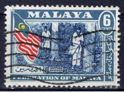 MAL+ Malaya 1957 Mi 1 Kautschukgewinnung - Fédération De Malaya