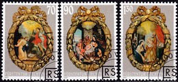 Liechtenstein, 2001, Mi.1275/77,  Weihnachten: Rosenkranzmedaillons. USED FIRST DAY Oo - Usati