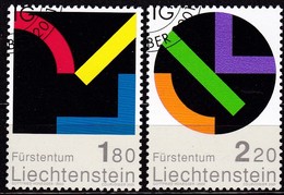 Liechtenstein, 2001, Mi.1281/82, Zeitgenössische Kunst. MNH ** - Gebraucht