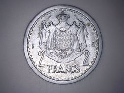 Monaco - Principauté - Louis II - 2 Francs (1943) - 1922-1949 Louis II