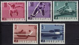 SPORT 1966 Yugoslavia - MNH Ice Hockey Rowing Athletics Long-jump - Unused Stamps
